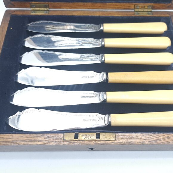 Knife & Fork Set by Frederick Asman - Picture 3 of 11